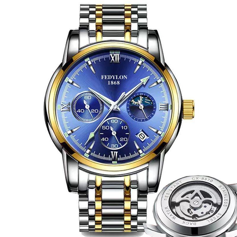 Полностью автоматические немеханические часы мужские водонепроницаемые светящиеся полые часы с турбийоном мужские часы Business Trend Watch