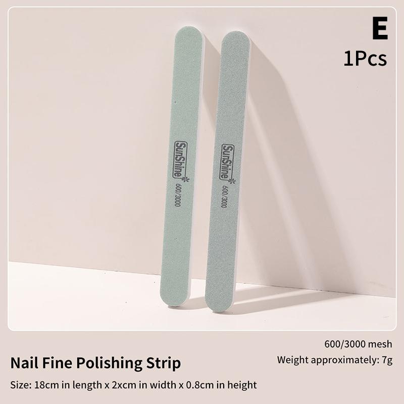 1 шт. смешанная губка для ухода за ногтями, наждачная бумага, пилочка для ногтей, двухсторонние полоски, пилочки для маникюра и дизайна ногтей, прочная мойка