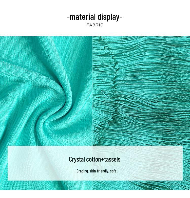 Летний комплект с V-образным вырезом и юбкой с кисточками для танца живота 2025 - Сексуальный восточный костюм для выступлений для женщин