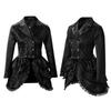 Women's Double-breasted Lace Trim Medieval Renaissance Cos Stage Performance Outfit