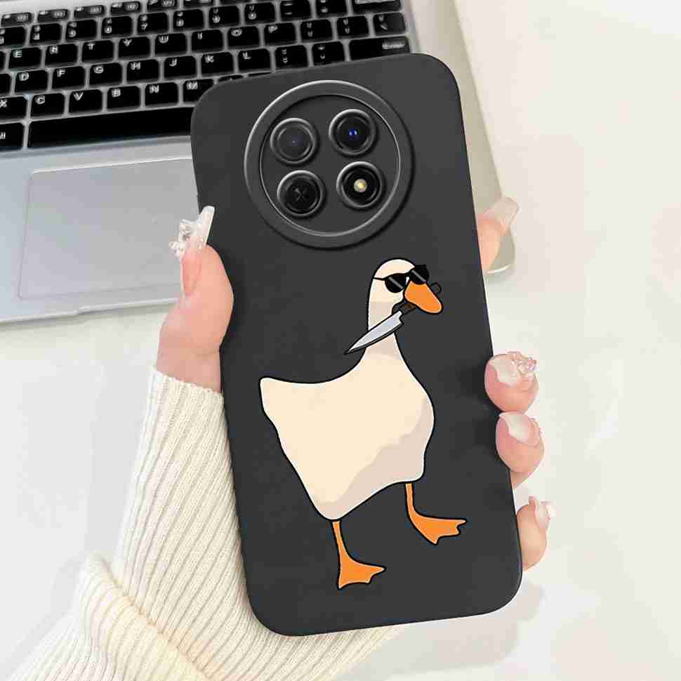 For Huawei nova Y91 Case STG-LX1 Cute Cartoon Rabbit Soft Silicone Cover For Huawei Enjoy 60X STG-AL00 6.95" Butterfly Shell