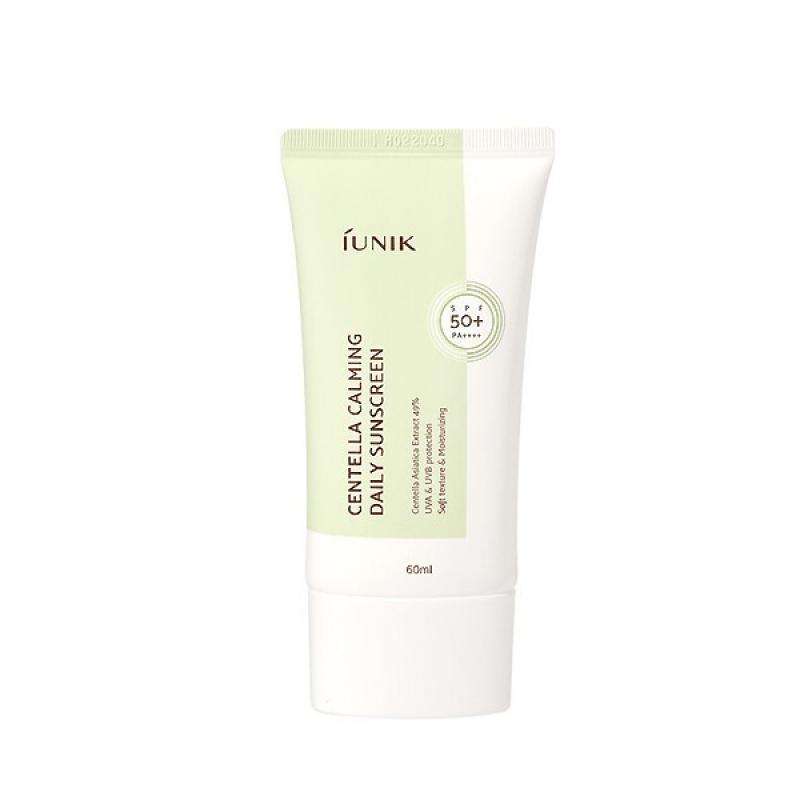 Солнцезащитный крем iUNIK Centella Calming Daily Sunscreen SPF50+/PA++++ 60 мл / Корейская косметика