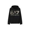 Emporio Armani EA7 Осень/Зима 22 Логотип Фольгированный Принт Повседневная Толстовка Мужские толстовки Черный 6LPM52-PJFGZ-0208