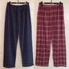 Men's Cotton Pajamas - Loose Plaid Trousers with Elastic Waist, Large Size, Striped Design for Comfort.