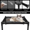 49cm Elevated Dog Bed Portable Breathable Raised Outdoor Pets Bed Steel Frame Durable Camping Cat House for Outdoor Indoor Use