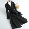 Autumn New Double-sided Cashmere Coat Women's Mid-length Over-the-knee Slim Woolen Woolen Coat
