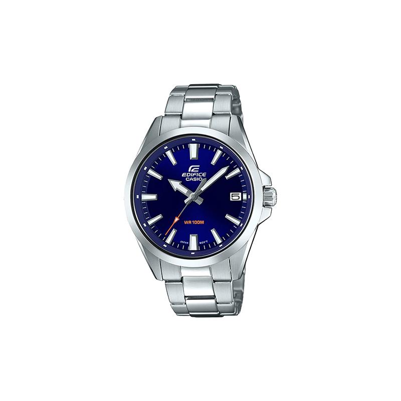 Casio Серия EDIFICE простая повседневная мода кварцевый механизм стальной ремешок японские и корейские часы мужские часы синий циферблат EFV-100D-2AVUDF