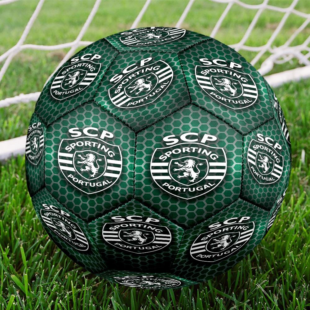 Sporting Portugal Crest Size 5 Soccer Balls, High-Quality, Anti-Slip, Protective Football, a Unique Gift Suitable for Birthdays, Christmas