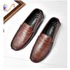 Мужская повседневная обувь из натуральной кожи, мягкие мокасины, мужские туфли на плоской подошве, модные брендовые мужские лоферы, дышащая обувь для вождения