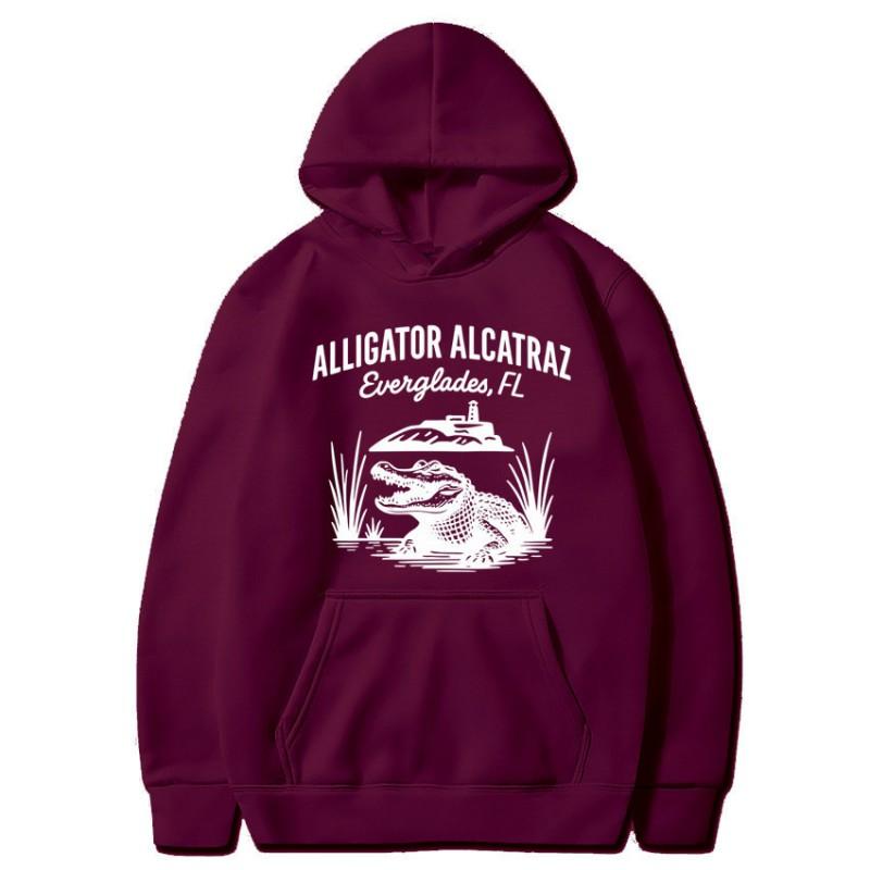 Unisex Hooded Sweatshirt With Animal Print Loose Fit Winter Warm Long Sleeve Casual Top