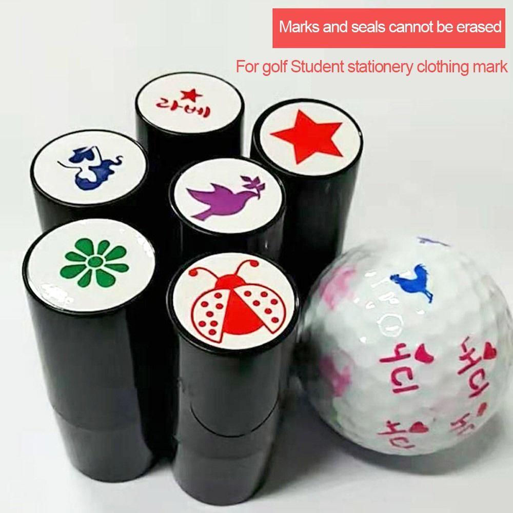 High Quality Golfer Gift Plastic Golf Ball Stamper Golf Stamp Marker Mark Seal Golf Accessories