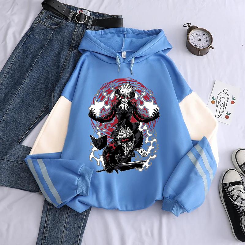 Anime Black Clover Asta Graphic Print Hooded Men Women Zipper Hoodies Casual Loose Sweatshirt Harajuku Unisex Zip Up Jacket