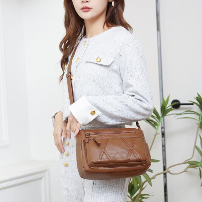 Сумка с несколькими карманами для женщин Модная универсальная сумка через плечо для отдыха и туризма для женщин среднего и пожилого возраста Мамина сумка-кроссбоди CLE