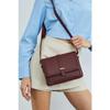 Claret Red Women's Magnet Cover Crossbody Bag