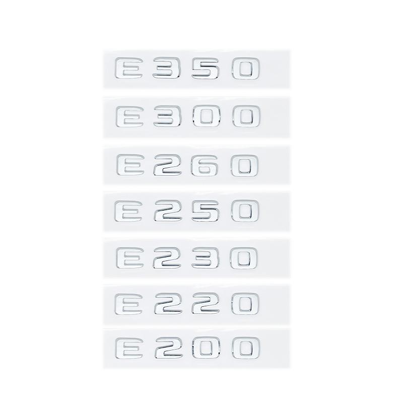 E200 E260 E300 E400 E220d E350e E300de 4Matic ABS Эмблема для Mercedes Benz W213 Наклейка Логотип на багажник автомобиля наклейка на машину VU6