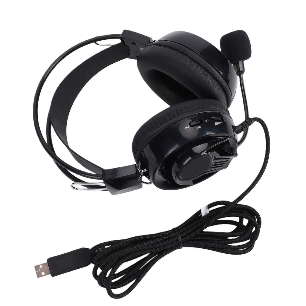Гарнитура с микрофоном 120 градусов Поворотная USB-гарнитура Удобная для онлайн-занятий Языковых экзаменов Музыки