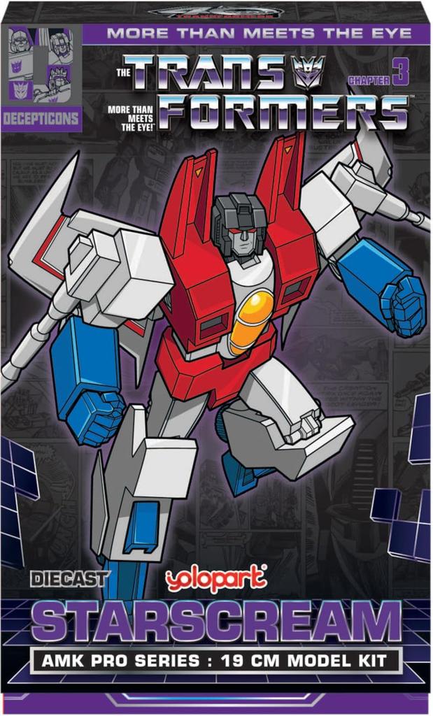 Doyusha Transformers AMK Pro Series Starscream Высота 19 см Окрашенная пластиковая модель Приблизительно. Немасштаб (робот)