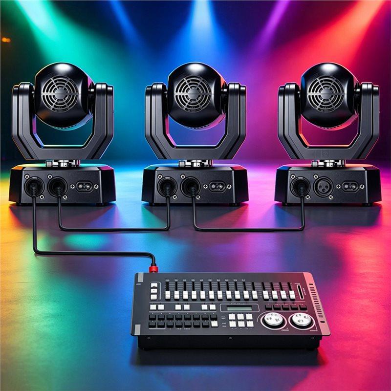 A25F-Подвижная голова RGB LED Световой эффект DMX512 Активация звуком Лазерный стробоскоп Для DJ Дискотеки Вечеринки Клуба Сценического шоу