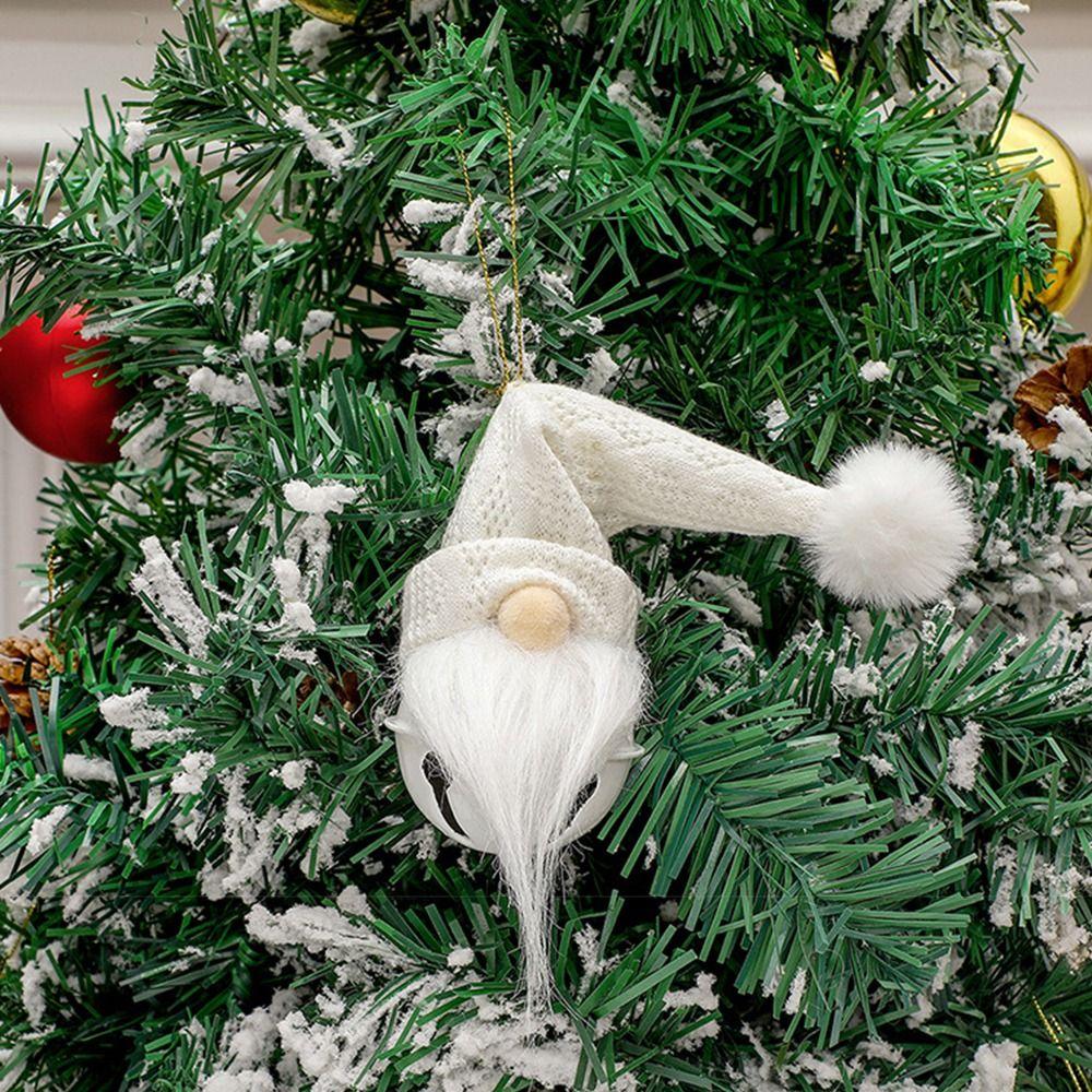 Мохнатый гном Санта кукла плюшевые игрушки маленький колокольчик подвеска НОВЫЙ рождественский подвесной декор Рождество