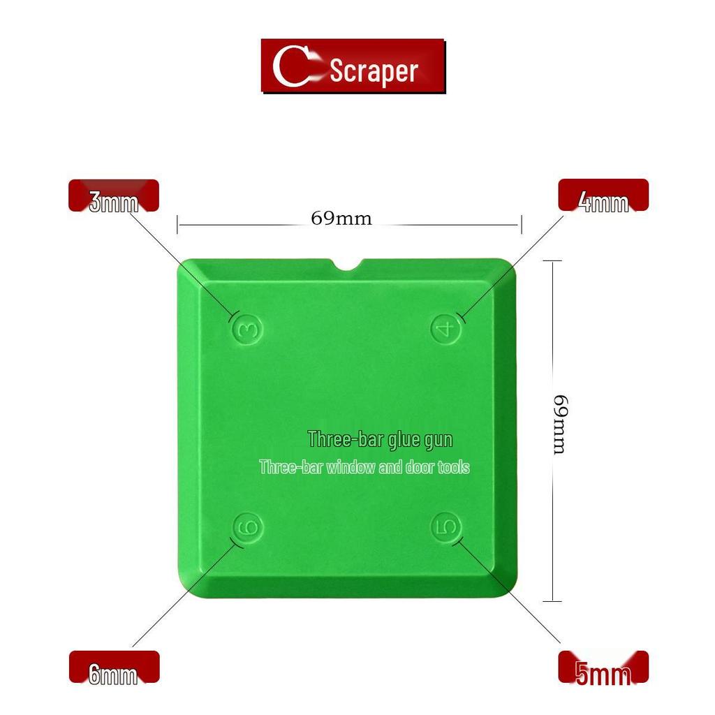 Glass Glue Edge Trimming and Seam Filling Scraper Tool Set