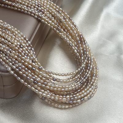 Рисообразный леденец цветной жемчуг 2-2,5 мм для изготовления ювелирных изделий, ожерелье, браслет, серьги, аксессуар