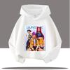 K-pop Толстовки Охотники на демонов Мальчики Девочки С длинным рукавом Верхняя одежда Saja Мальчики Принт Толстовка с капюшоном для детей Модная толстовка Детские топы