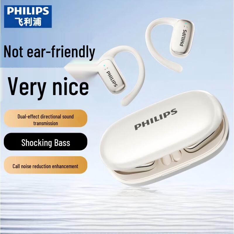 Philips TAT3708 Open-Ear True Wireless Bluetooth Earbuds
