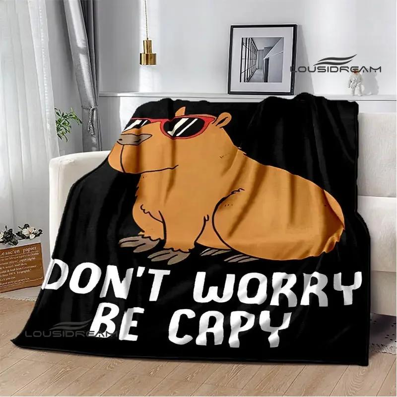 Одеяло Capybara Club в стиле аниме, одеяло cubre cama, теплое одеяло, одеяла для кроватей, одеяло для пикника, подарок на день рождения