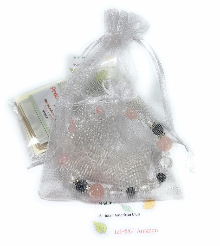 Love Luck Natural Stone Power Stone Bracelet Sapphire Madagascar Rose Quartz White Jade Crystal Inner 18cm Made In Japan [Malline] Luck/work Diameter