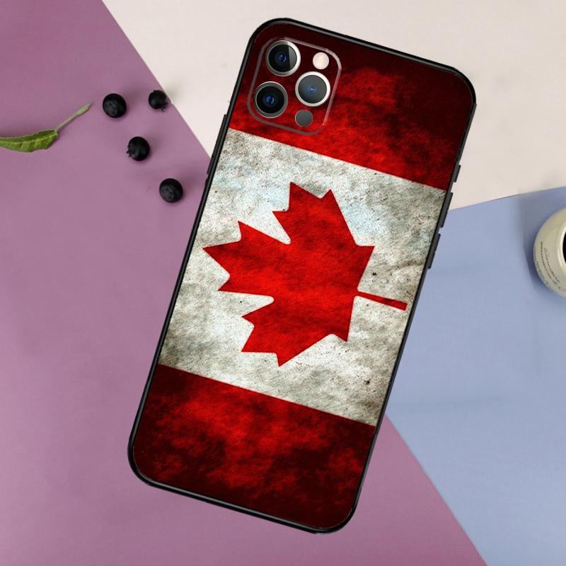 Canada Canadian Flag Phone Case For iPhone 17 16 15 14 11 12 13 Pro Max Plus 12 13 mini 16e 17 Air Bumper Cover