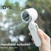 Travel Handheld Fan Portable 5-Speed Adjustable Mini Fan Foldable Desk Fan with Lanyard Digital Display for Pocket Bag Outdoor