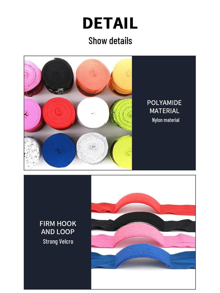 5-Meter Combat Hand Wraps for Boxing, Muay Thai, and Sanda