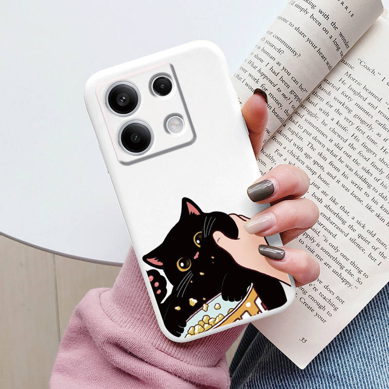 Cartoon Case For Redmi 13C 4G 5G 13R Note 13 Pro Redmi13 Note13R Poco C65 M6 Pro X6 PocoM6 Cute Cat Cover Soft Bumper Couple