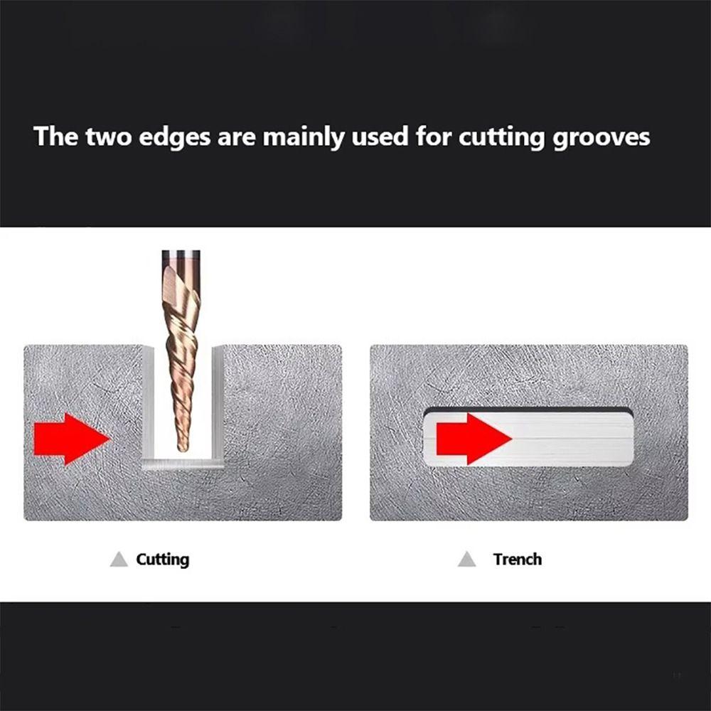 Solid Carbide Tapered Ball Nose End Mill Spiral Engraving Router Bits CNC Carving Bit Woodworking