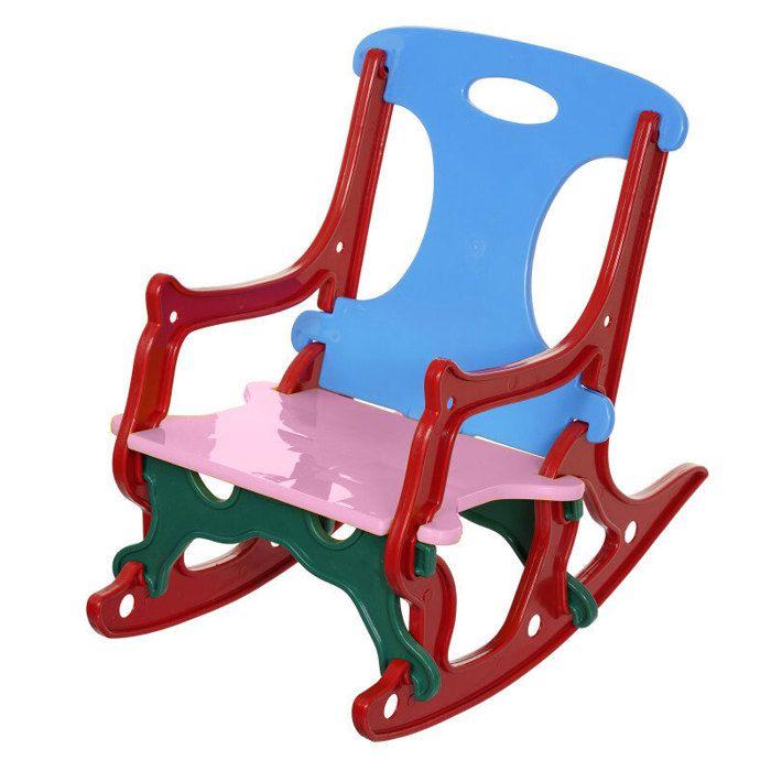 TONI – Chaise à bascule enfant 3-en-1 (chaise, bascule, puzzle), intérieur/extérieur, plastique, 30×50×50 cm, 25 kg
