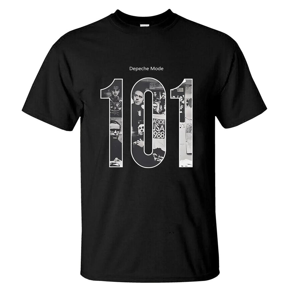 2024 Удивительная футболка Мужская Розы Топы Черный Футболка Depeche Mode Повседневная Оверсайз Двусторонняя Мужская Повседневная Графическая Уличная одежда унисекс