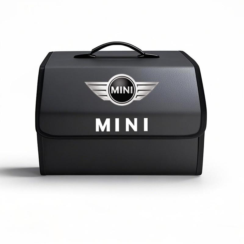 Car Emblem Storage Box Foldable Auto Trunk Organizer Bag For MINI WORKS One Cooper JCW R60 R59 R58 R57 R56 R55 R53 R52 F55 F56.