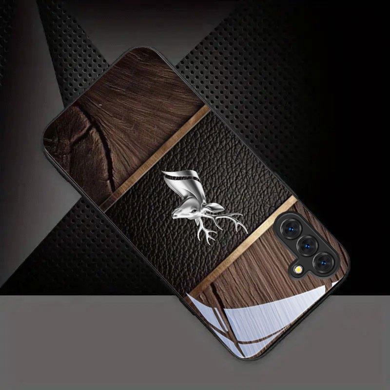 Luxury Wood Grain Deer Phone Case for Samsung Galaxy S26 S25 S24 S23 S22 S21 FE Ultra Plus Fashion Phone Cases Carcasa Fundas