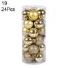 24шт 3см пластиковые елочные шары безделушки домашняя вечеринка подвесные украшения
