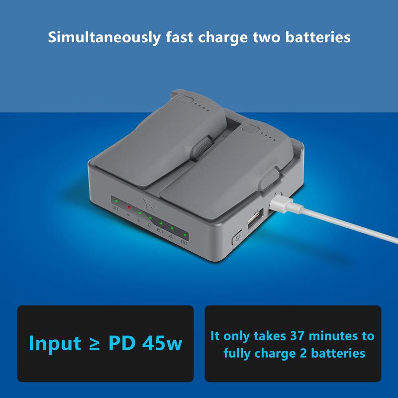 For Neo2 Battery Two-Ways Battery Charging Hub Portable Usb Battery Charger Case Power Bank Charger For Drone Accessories