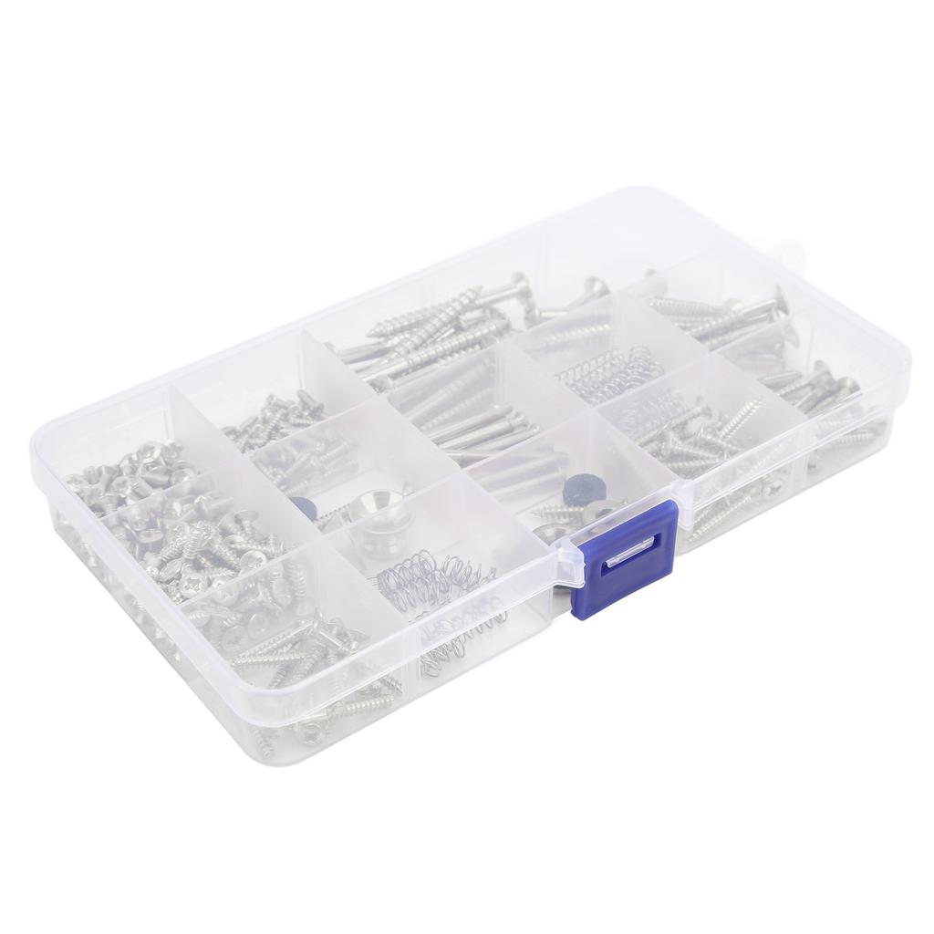 Комплект винтов для электрогитары, металлические винты, пружинный ремешок, набор застежек, ремонтный крепеж