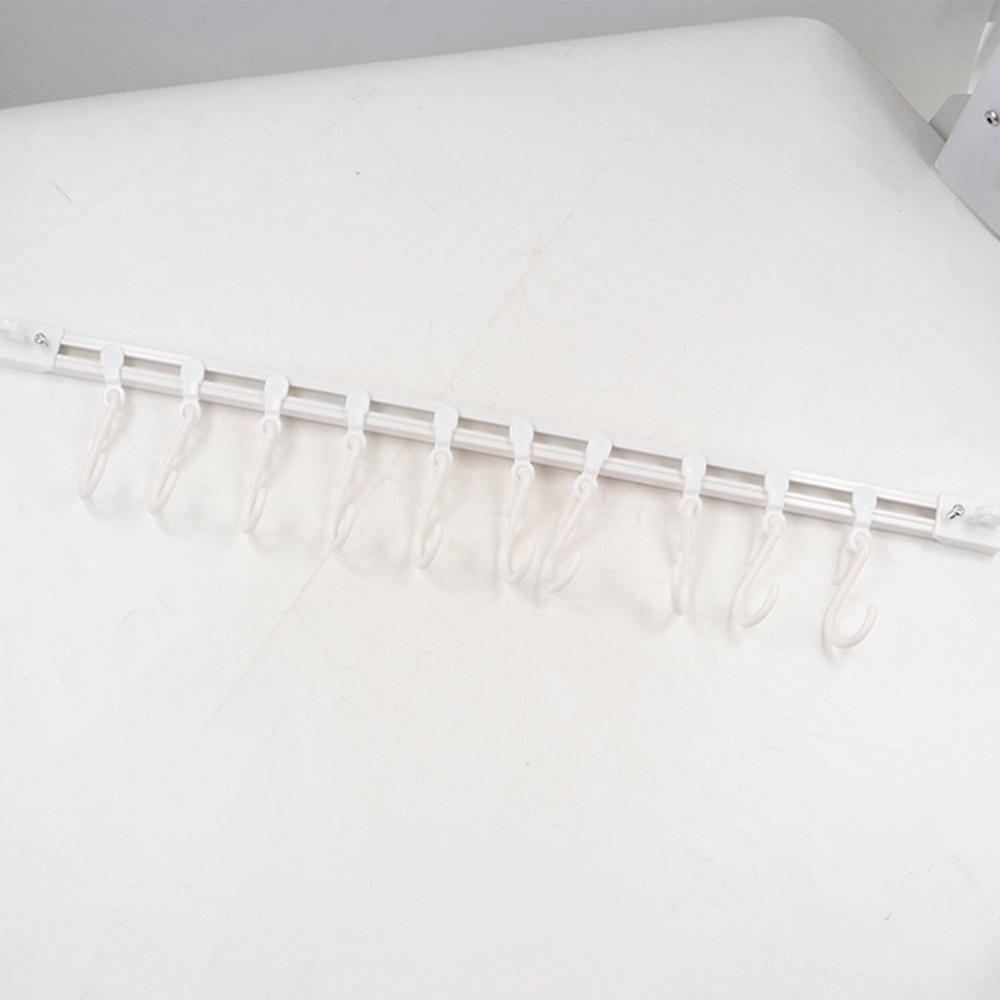Plastic Track Row Hooks Non Punching Cabinet Hook Multifunctional Long Row Hook Kitchen