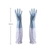 Rubber Dish Washing Gloves Waterproof Elastic Cuffs Housework Gloves Latex Long Sleeve Winter Cleaning Gloves