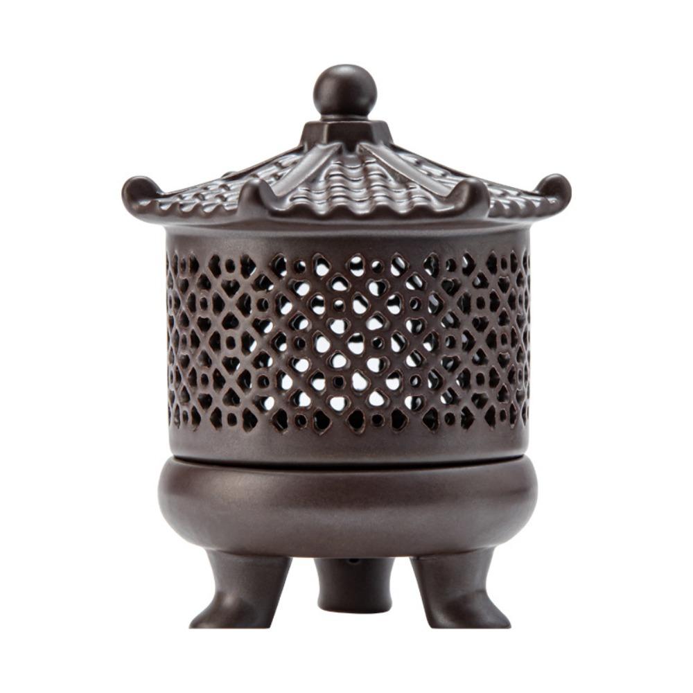 С крышкой керамическая аромалампа подставка для благовоний сандаловое дерево агаровое дерево печь гостиная