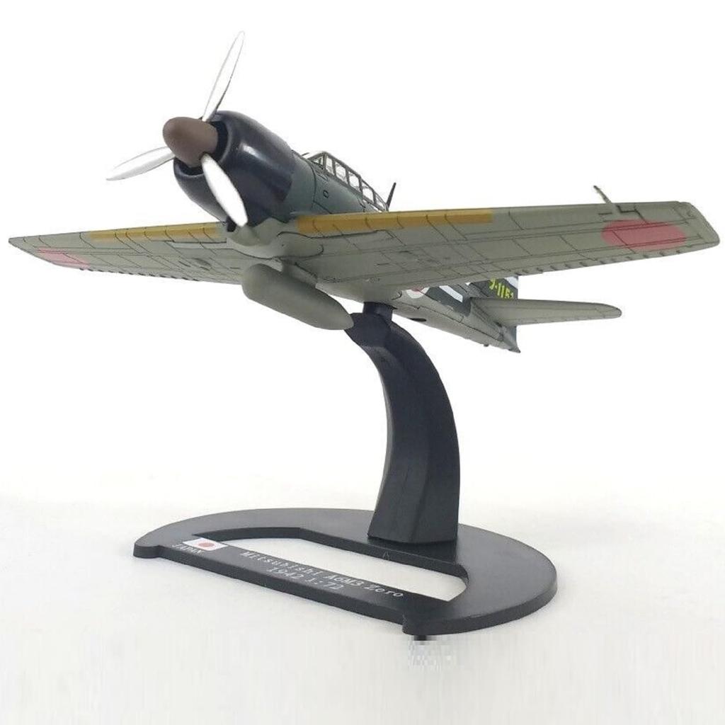 Масштабная модель военного самолета Второй мировой войны 1942 года, коллекция моделей японского палубного истребителя A6M3 Type 0 с демонстрационной подставкой 1/72