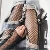 Женские Сексуальные Высоко Талия Рыболовная Сеть Чулки Сетка Клубные Колготки Пантисы Вязаная Сеть Колготки Подходящие к Рваным Джинсам Длинные Носки Нижнее Белье Горячие