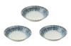 Aito Container Bowl Boiled Oden Bowl Set of 3 Medium Bowl WhiteNavy 560ml Mino Ware Tokusa Simmered & Oden Bowl (Set of 3) Size Approx. Diameter