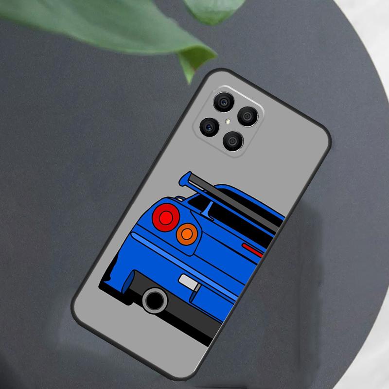 JDM Cars For Honor Magic 5 6 7 8 Pro Case For Honor 400 200 50 70 Lite X8c X8b X9a X9b X9c X9d Win RT