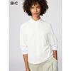 Uniqlo Японская Коробчатая Вязаная Футболка Моющаяся