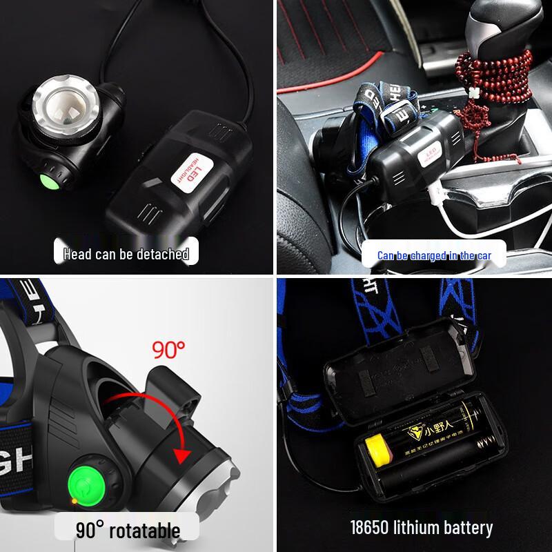 XPE LED USB-C Rechargeable White Light Flashlight